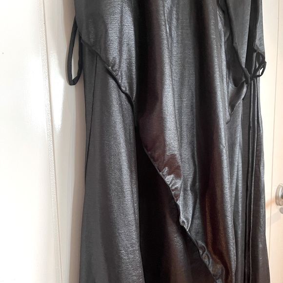 Boo Radley boho leather look dress/ties to adjust the look/style of dress S14 - Picture 3 of 14
